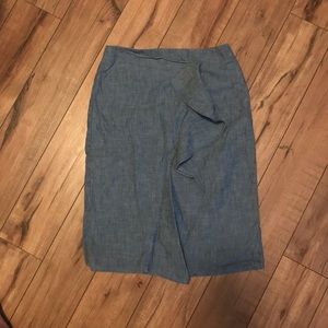 J. Crew chambray skirt